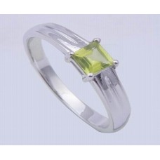 Amethyst Gemstone with 925 Sterling Silver Ring, Octagon Shape, RI-0100
